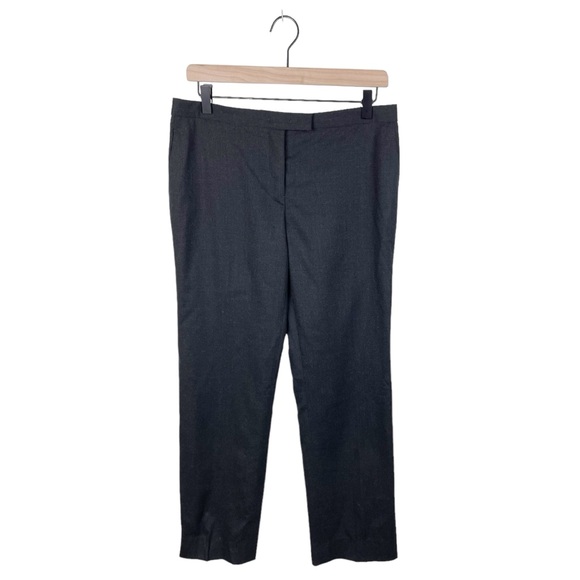 Jil Sander Women's Dark Grey Wool Blend Career Pants Trousers Size 40 US Size 8 - Picture 1 of 8